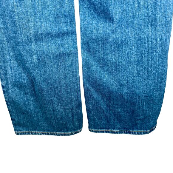 Talbots Women's 12 Medium Dark Blue Wash Barely Boot Jeans Closet Essential - Picture 10 of 11